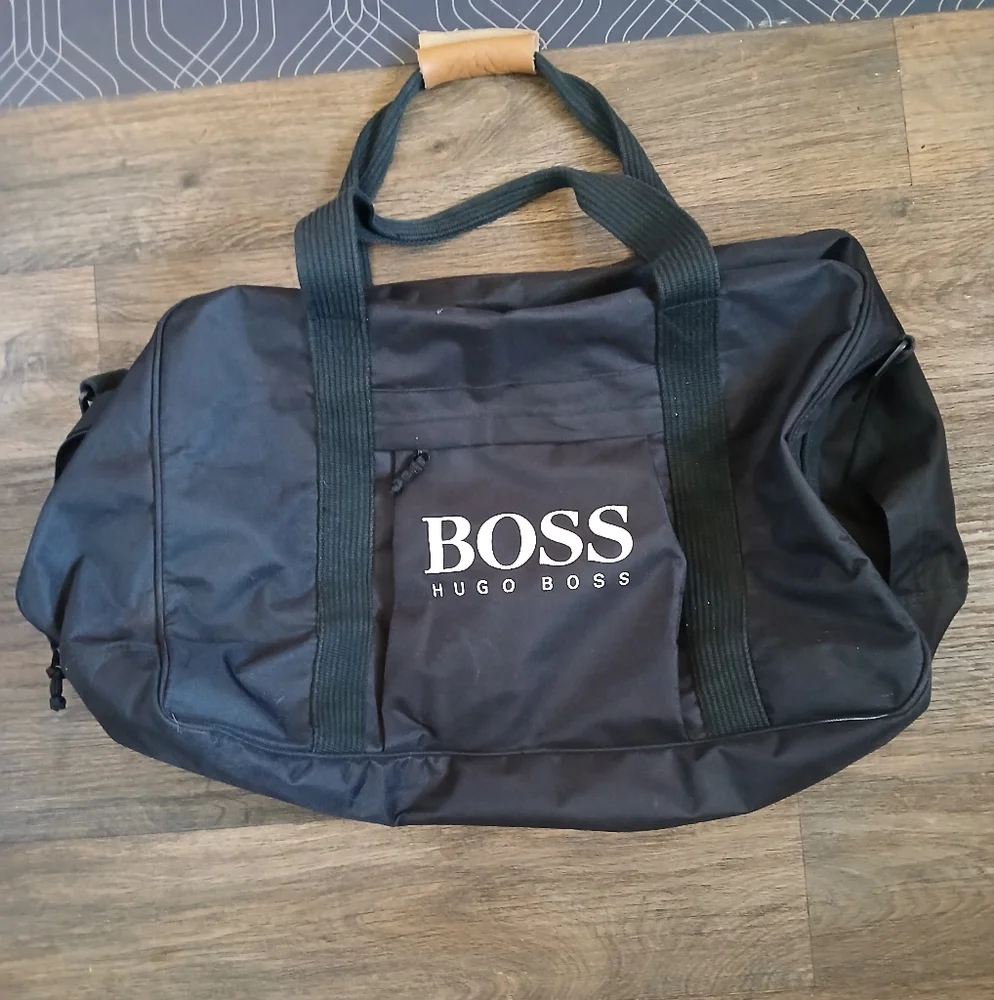 Huge Oversized Hugo Boss Duffel Travel Bag.